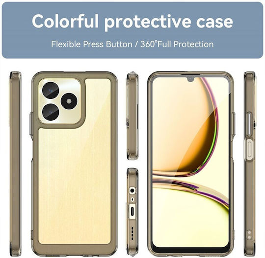 Colorful Series Задна корица Силикон Прозрачен (Realme C51)