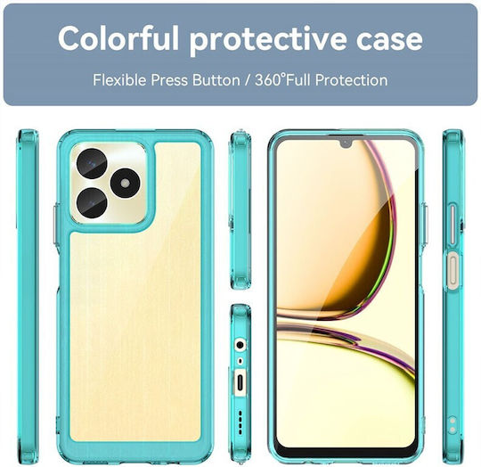 Colorful Series Задна корица Силикон Прозрачен (Realme C51)
