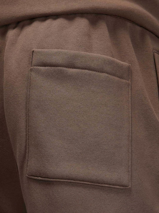 Sweatpants with Elastic Brown
