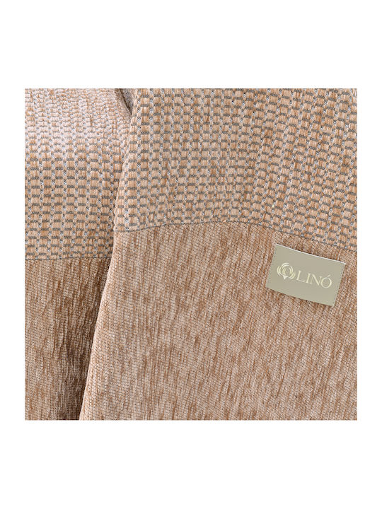 Lino Home Throws & Couch Blankets Sofa Throw Jacquard 180x250cm Salmon