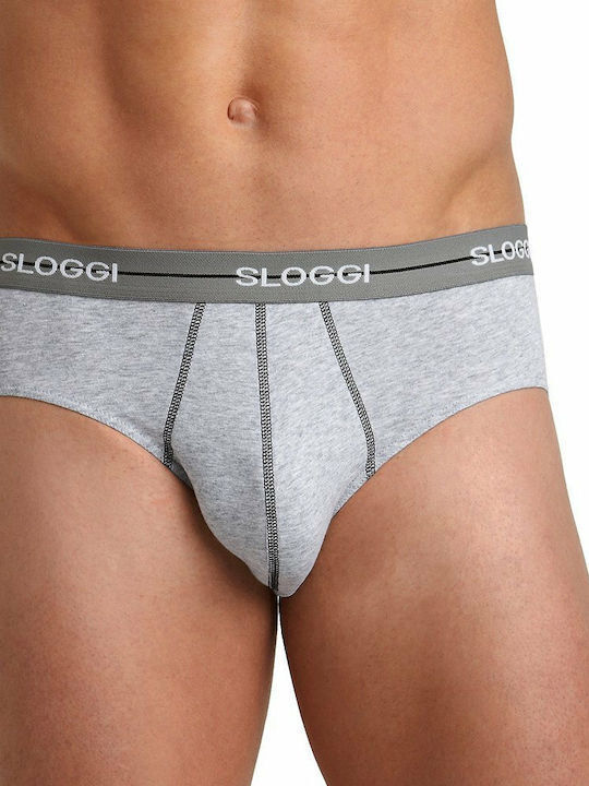 Sloggi Start Midi C2p Herren Slips Gray 2Packung