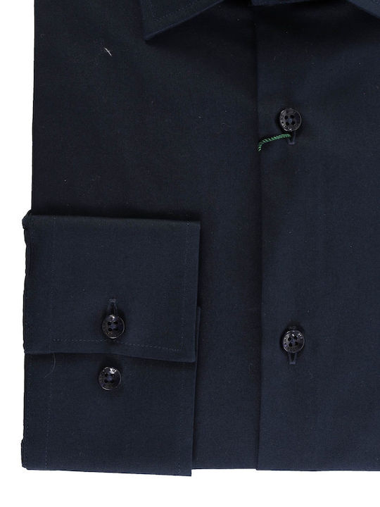 The Bostonians Baumwolle Hemd Dark Blue The Bostonians Baumwolle Hemd Dark Blue
