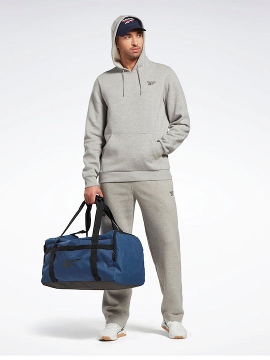 Reebok Men's Sweatshirt with Hood and Pockets Gray