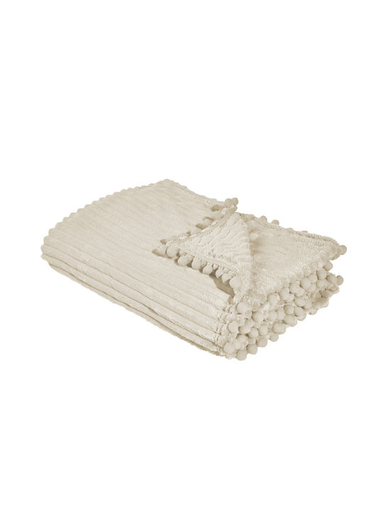 Das Home 1353 Decke Fleece Übergröße 220x240cm Ecru
