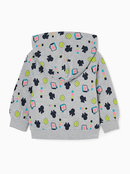 Zippy Kids Sweatshirt with Hood Gray ZBGAP0202-22027