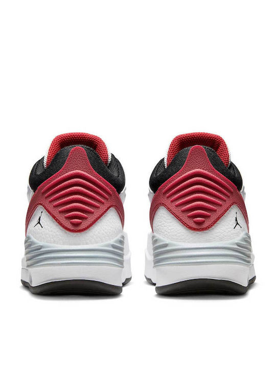 Max Aura 5 Kids Sports Shoes Basketball with Laces White