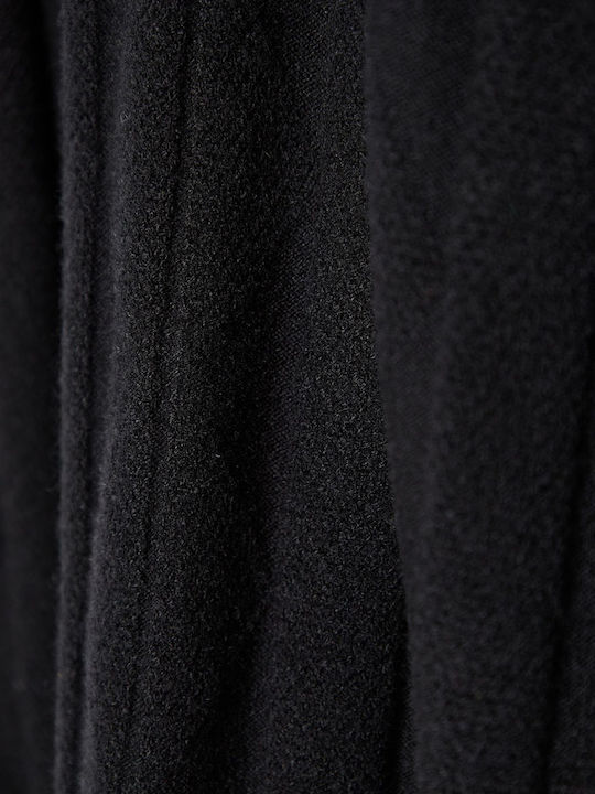 Damen Strick-Kleid-Oberteil Langärmelig Schwarze FBL008-107-13-Schwarz