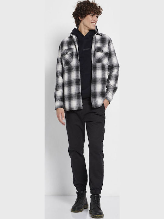 Hose Chino Elastisch in Entspannter Passform Schwarz