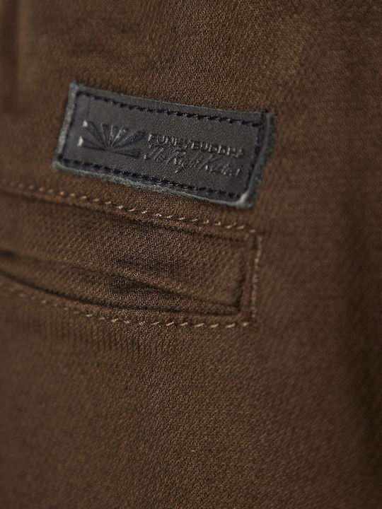 Hose Chino Elastisch in Entspannter Passform Khaki