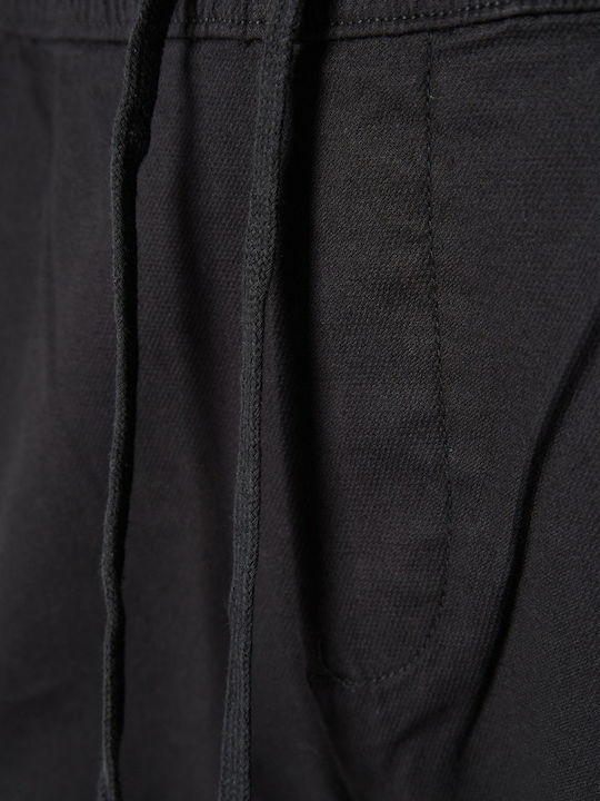 Hose Chino Elastisch in Entspannter Passform Schwarz