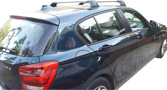 Yakima Aluminum Car Roof Bars for BMW Series 1 5D Set with Roof Rack Legs Silver