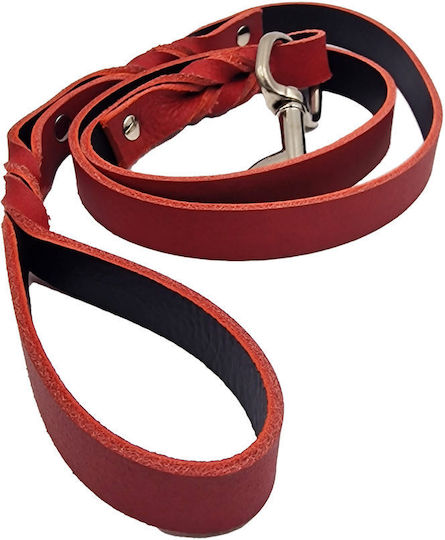 ByLeather Λουρί/Οδηγός Σκύλου Δερμάτινο σε Μαύρο χρώμα
