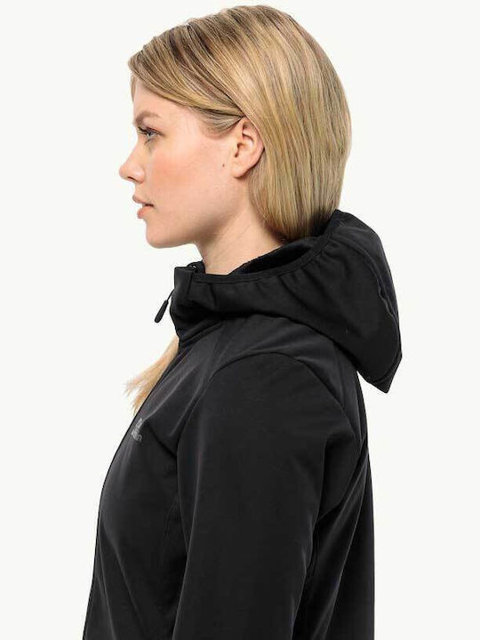 Women's Short Puffer Jacket for Winter Black