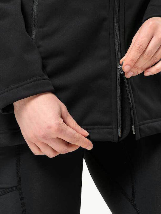 Women's Short Puffer Jacket for Winter Black