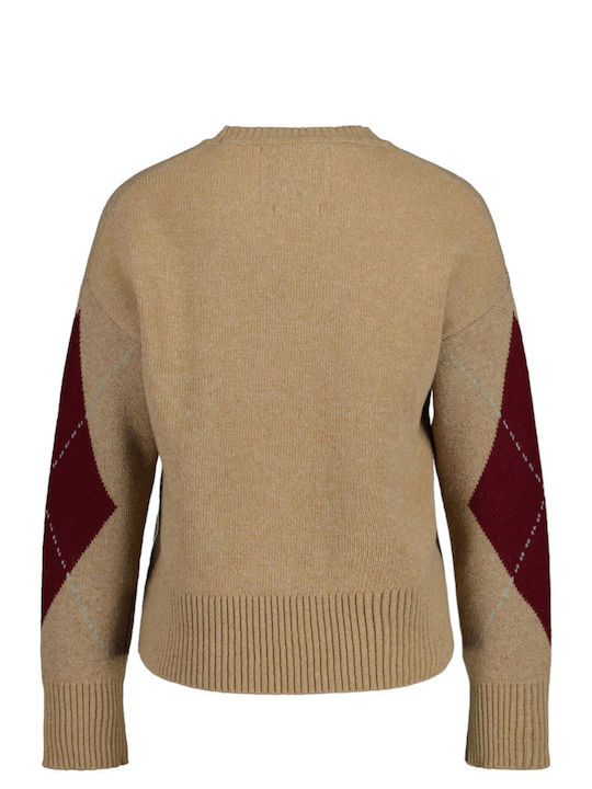 Gant Women's Long Sleeve Sweater Brown