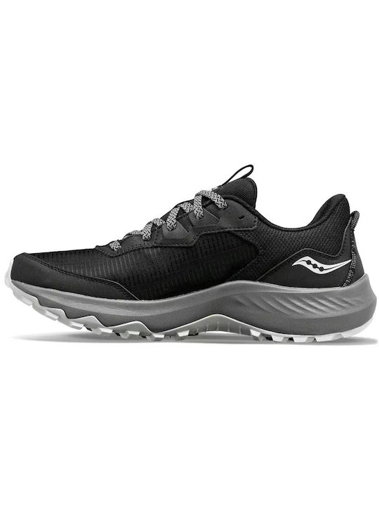 Saucony Aura Ανδρικά Αθλητικά Παπούτσια Trail Running Μαύρα