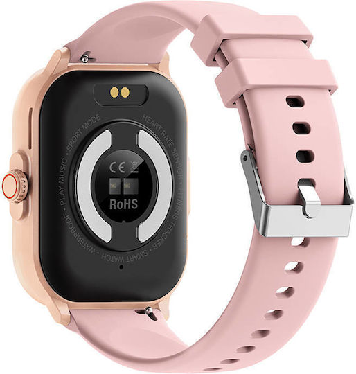 Colmi C63 Aluminium Smartwatch mit Pulsmesser (Rosa)