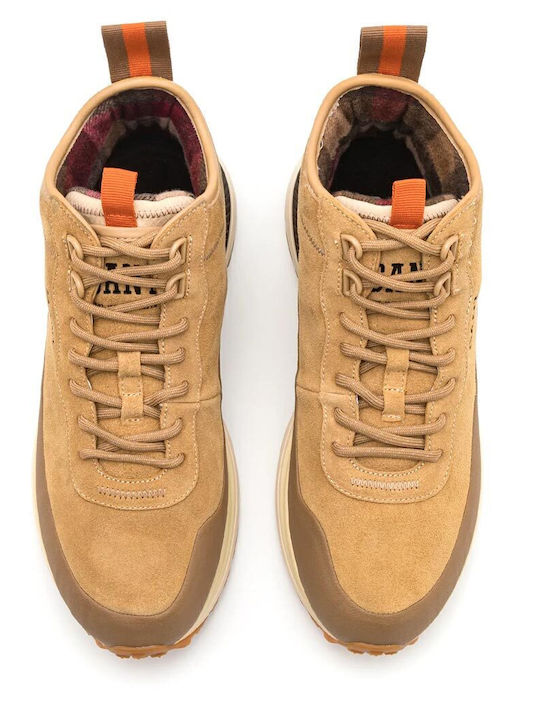 Cazidy Leather Beige Men's Boots