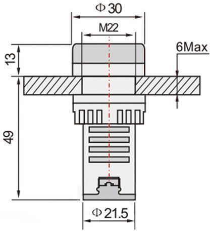 LED Indicator luminos 10buc 02.011.0169