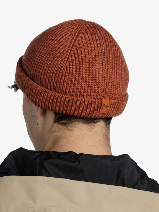 Buff Beanie Unisex Σκούφος Πλεκτός σε Καφέ χρώμα