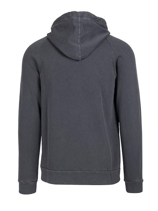 Crossley Men's Sweatshirt Jacket with Hood and Pockets Blue