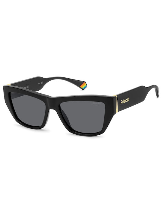 Polaroid Sunglasses with Black Plastic Frame and Black Lens PLD6210/S/X 807/M9