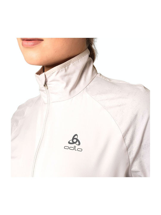 Light Women's Running Short Puffer Jacket for Winter White