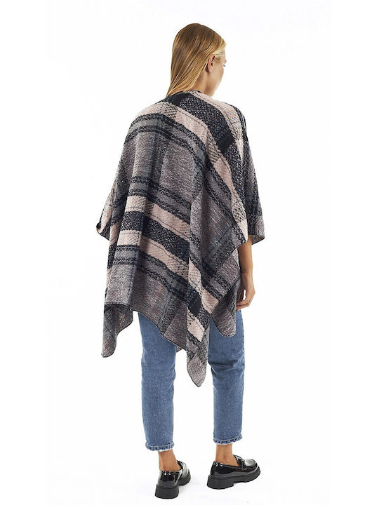 Negru Poncho de damă