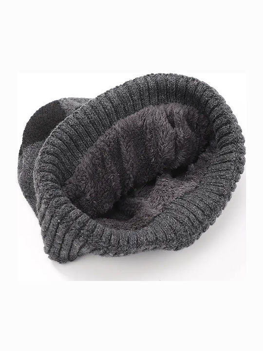 Knitted Beanie Cap Gray