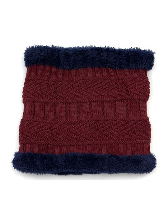Knitted Beanie Cap Burgundy