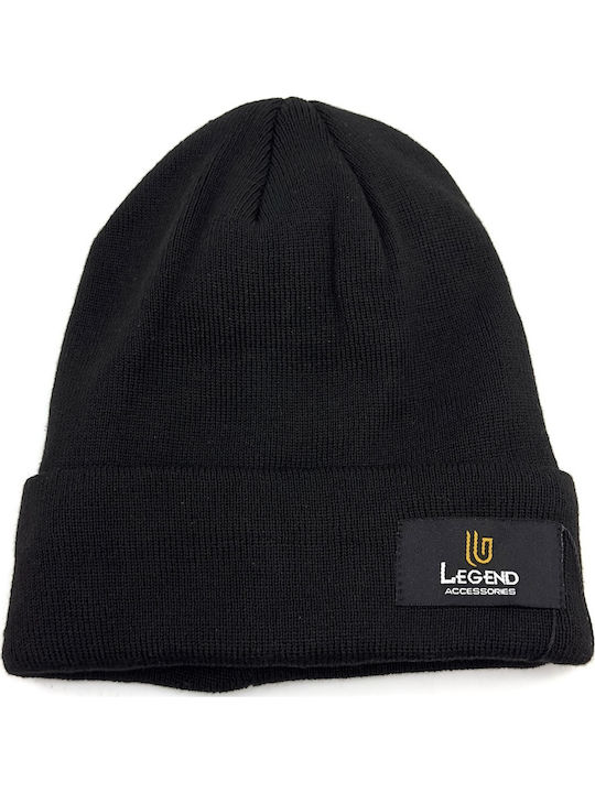 Beanie Beanie Knitted in Black color