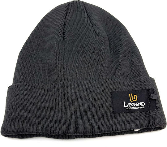 Beanie Beanie Knitted in Gray color
