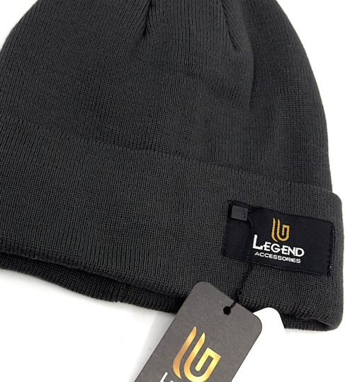 Beanie Beanie Knitted in Gray color