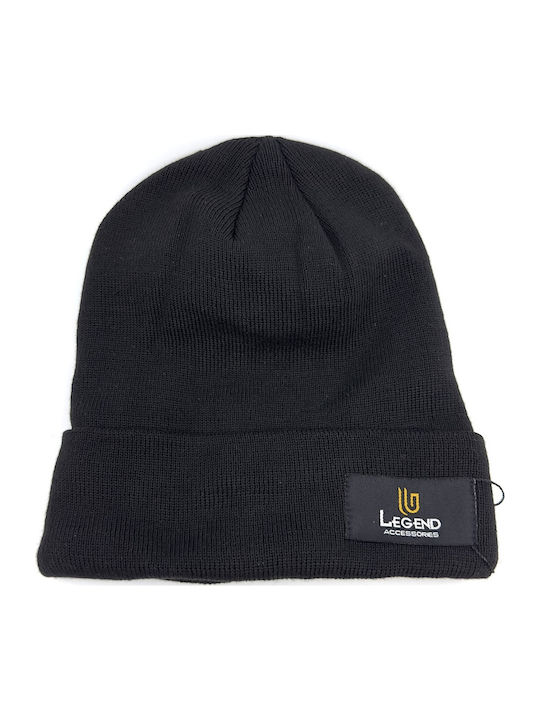 Beanie Beanie Knitted in Black color