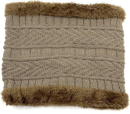 Knitted Beanie Cap Beige