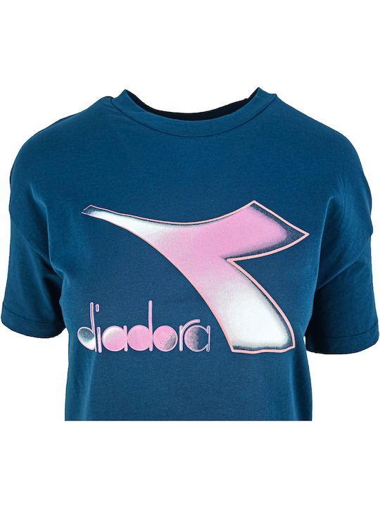 Diadora Women's T-shirt Blue