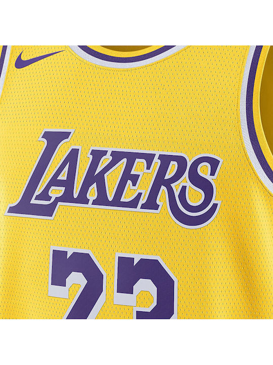 NBA LeBron James Los Angeles Lakers Swingman Icon Edition 2022/23 Jersey Style Basketball