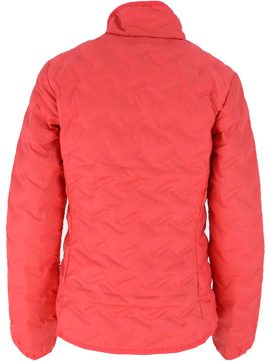 Columbia Women's Short Puffer Jacket Waterproof for Winter Red