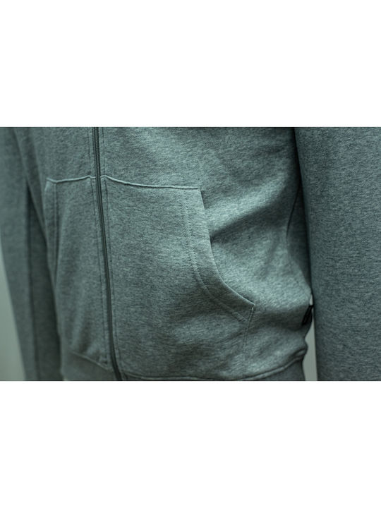 DC Men's Sweatshirt with Hood and Pockets Gray