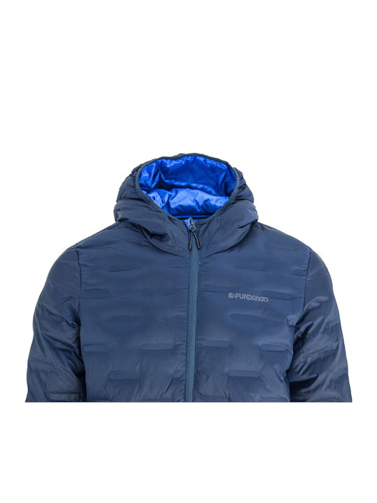 Geci Barbati de Iarnă Waterproof și cu Protecție Împotriva Vântului Albastru