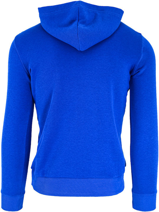 Kinder-Sweatshirt mit Kapuze und Taschen Blau