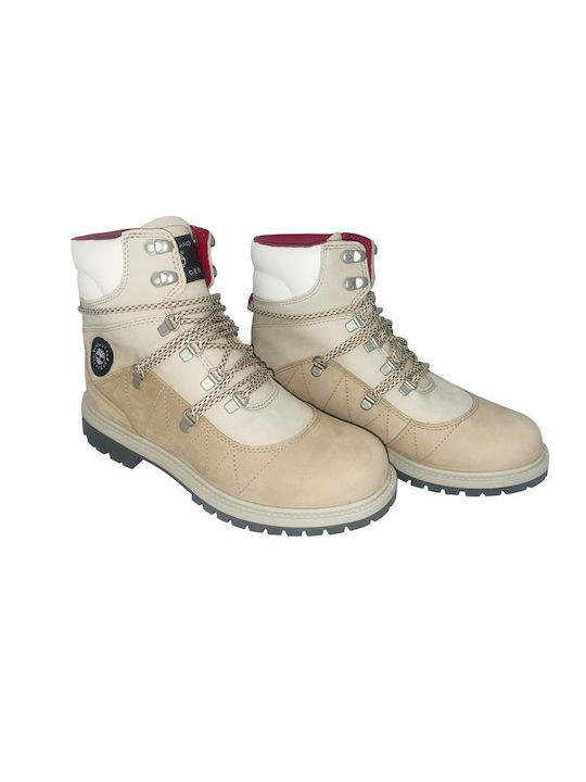 Timberland Leder Damen Knöchelstiefel Beige