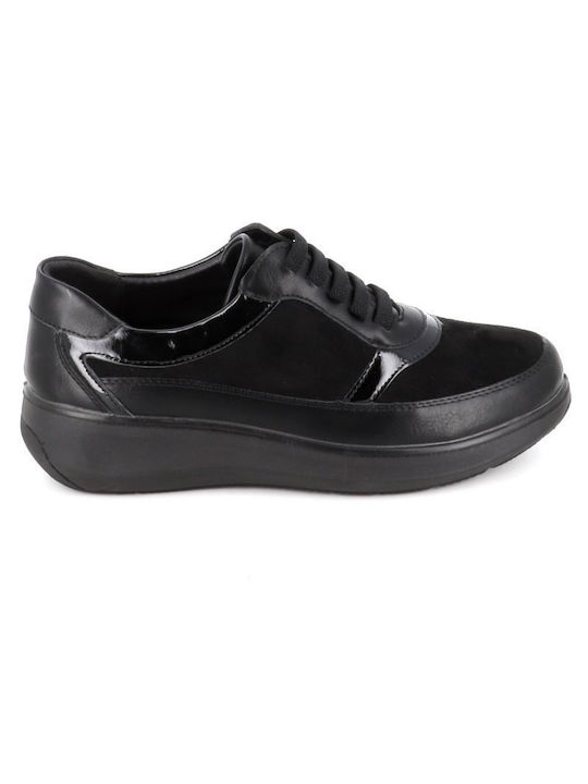 B-Soft Damen Sneakers Schwarz