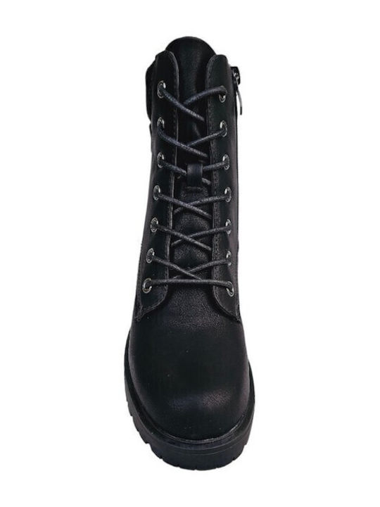 Women's Ankle Boots with Medium Heel Black
