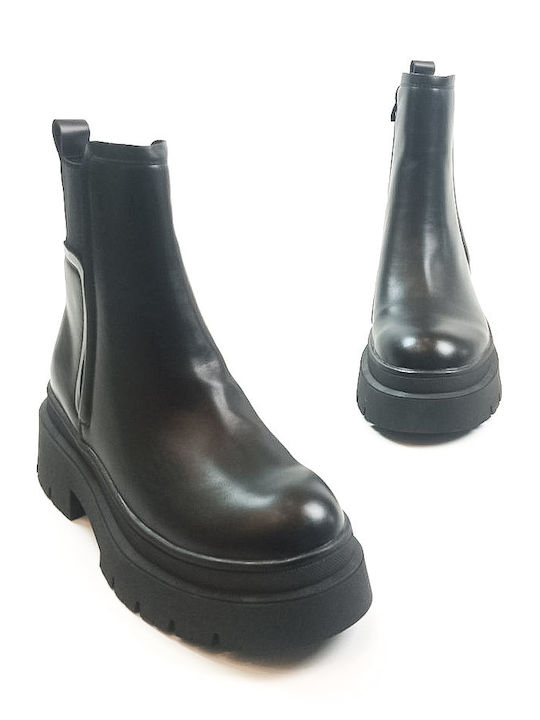 Damen Chelsea Stiefeletten Schwarz