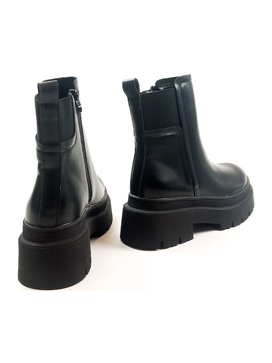 Damen Chelsea Stiefeletten Schwarz