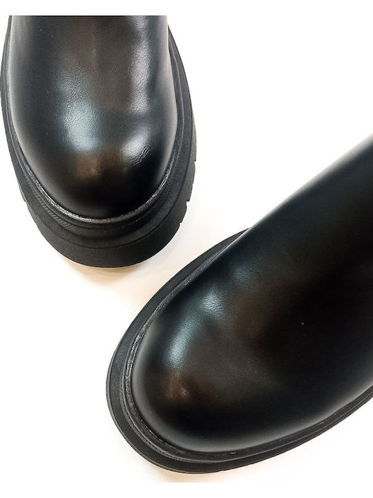 Damen Chelsea Stiefeletten Schwarz