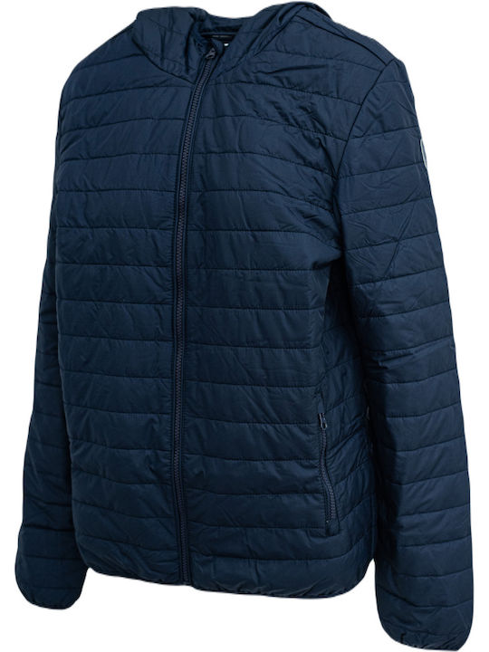 Diadora Men's Winter Puffer Jacket Navy Blue