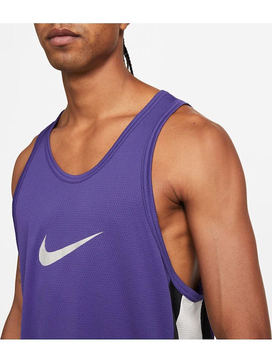 DF Icon+ Dri-Fit Short Sleeve Athletic Blouse Purple