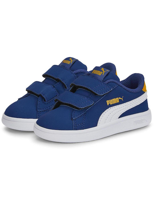 Puma Kids Sneakers Smash with Scratch Blue